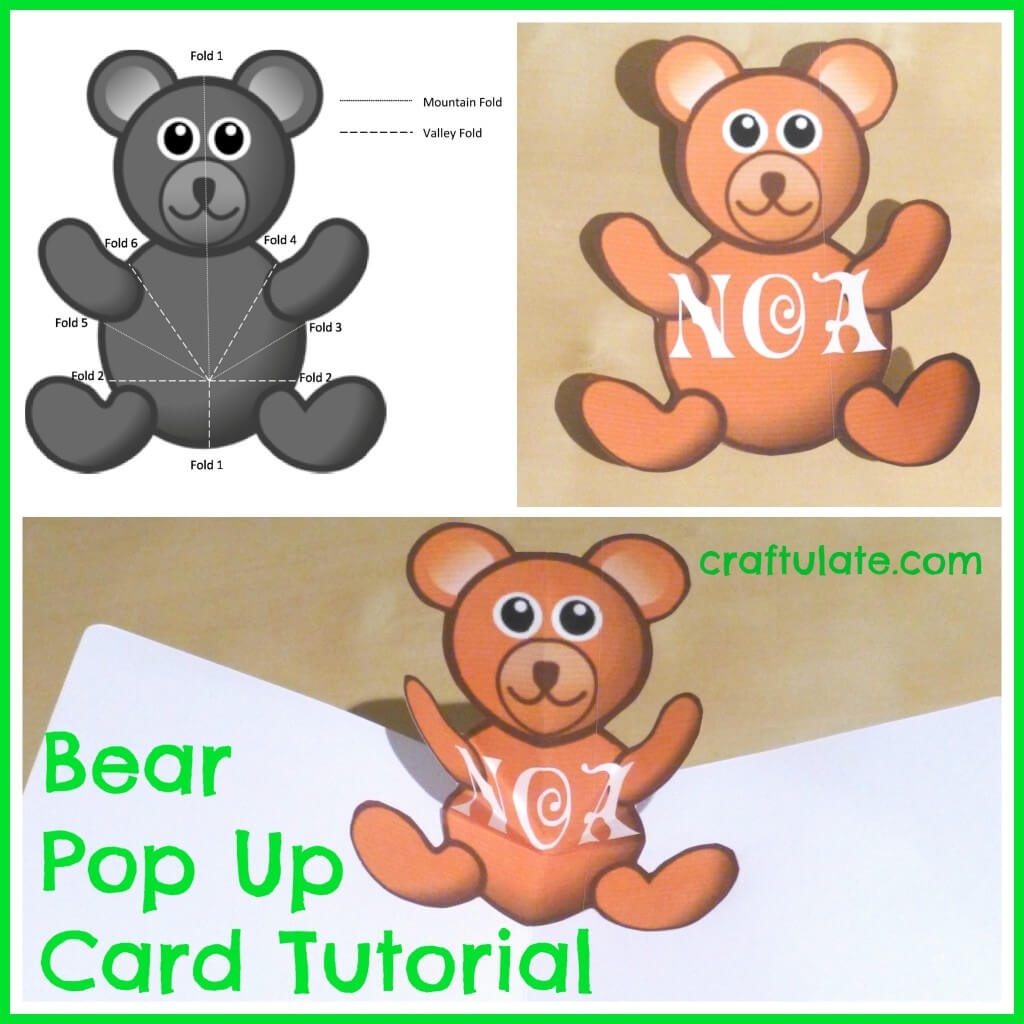 Bear Pop Up Card Tutorial – Craftulate Intended For Teddy Bear Pop Up Card Template Free