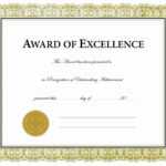 Beautiful 5 Award Certificates Templates – Culturatti For Beautiful Certificate Templates