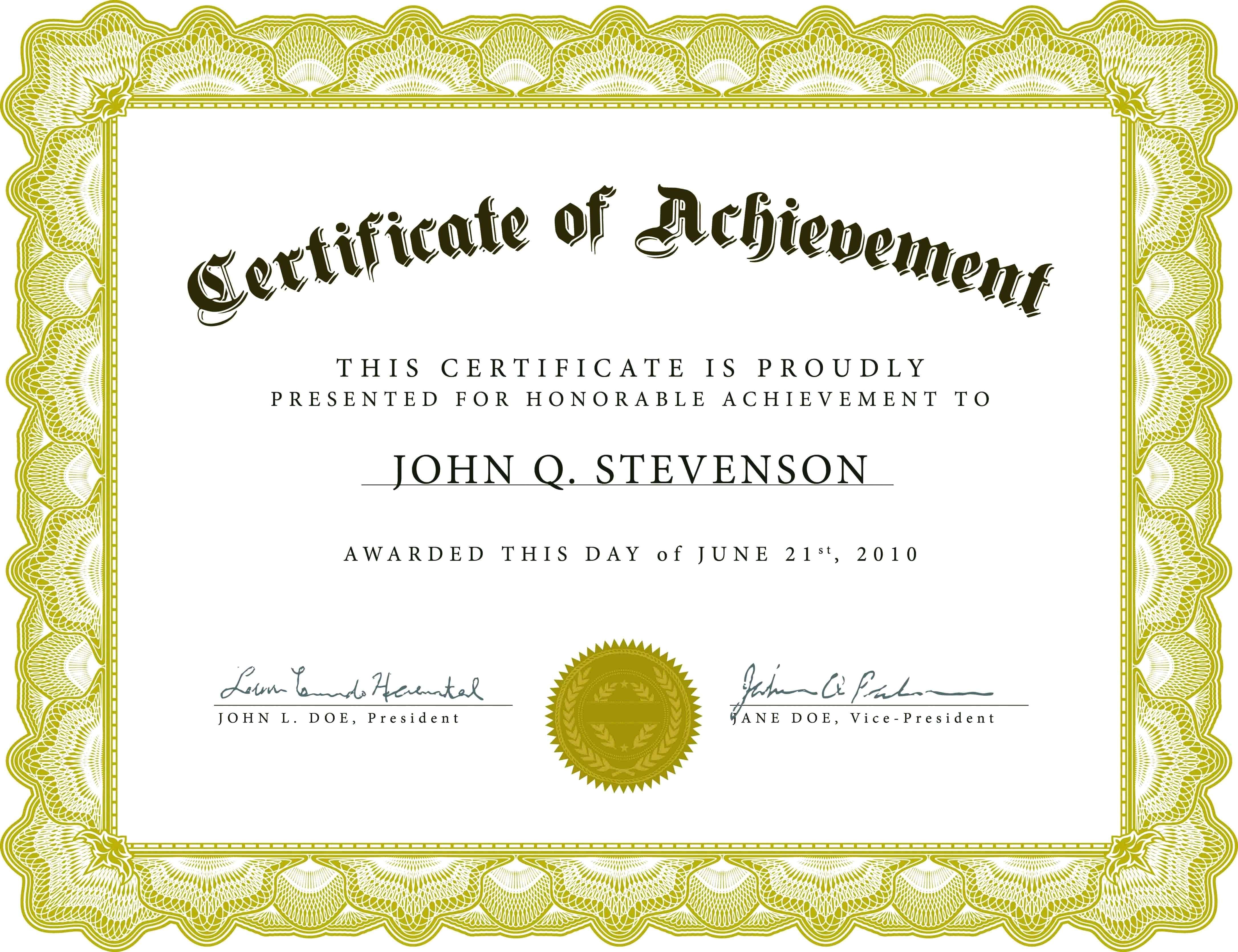 Beautiful Certificate Template Word Throughout Pageant Certificate Template