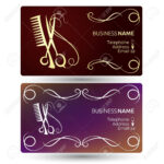 Beauty Salon And Hairdresser Business Card Template Vector Inside Hairdresser Business Card Templates Free