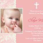 Best Font For Christening Invitation | Invitations | Baptism Inside Baptism Invitation Card Template