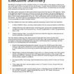 Best Of Executive Summary Report Example Amarieartja Com In Evaluation Summary Report Template