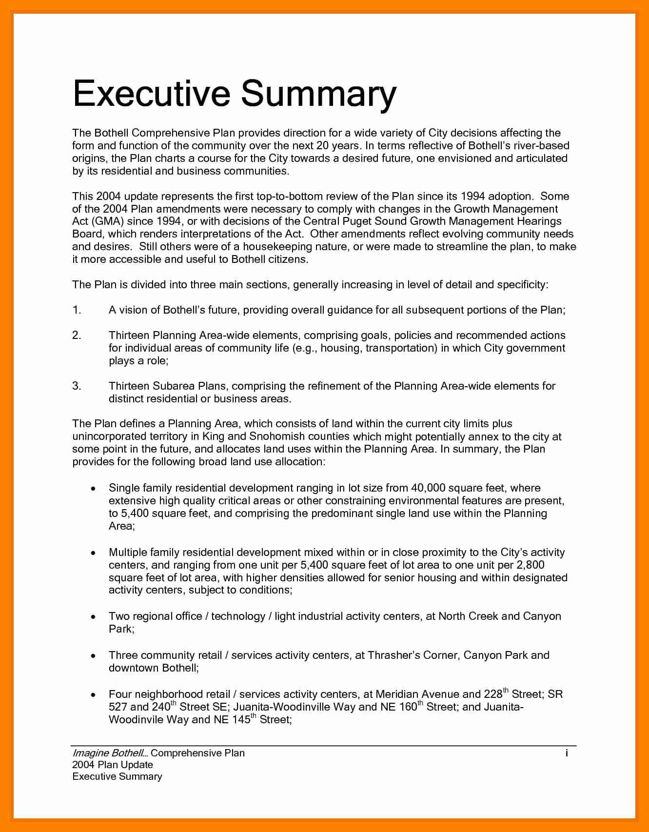 Best Of Executive Summary Report Example Amarieartja Com In Evaluation Summary Report Template