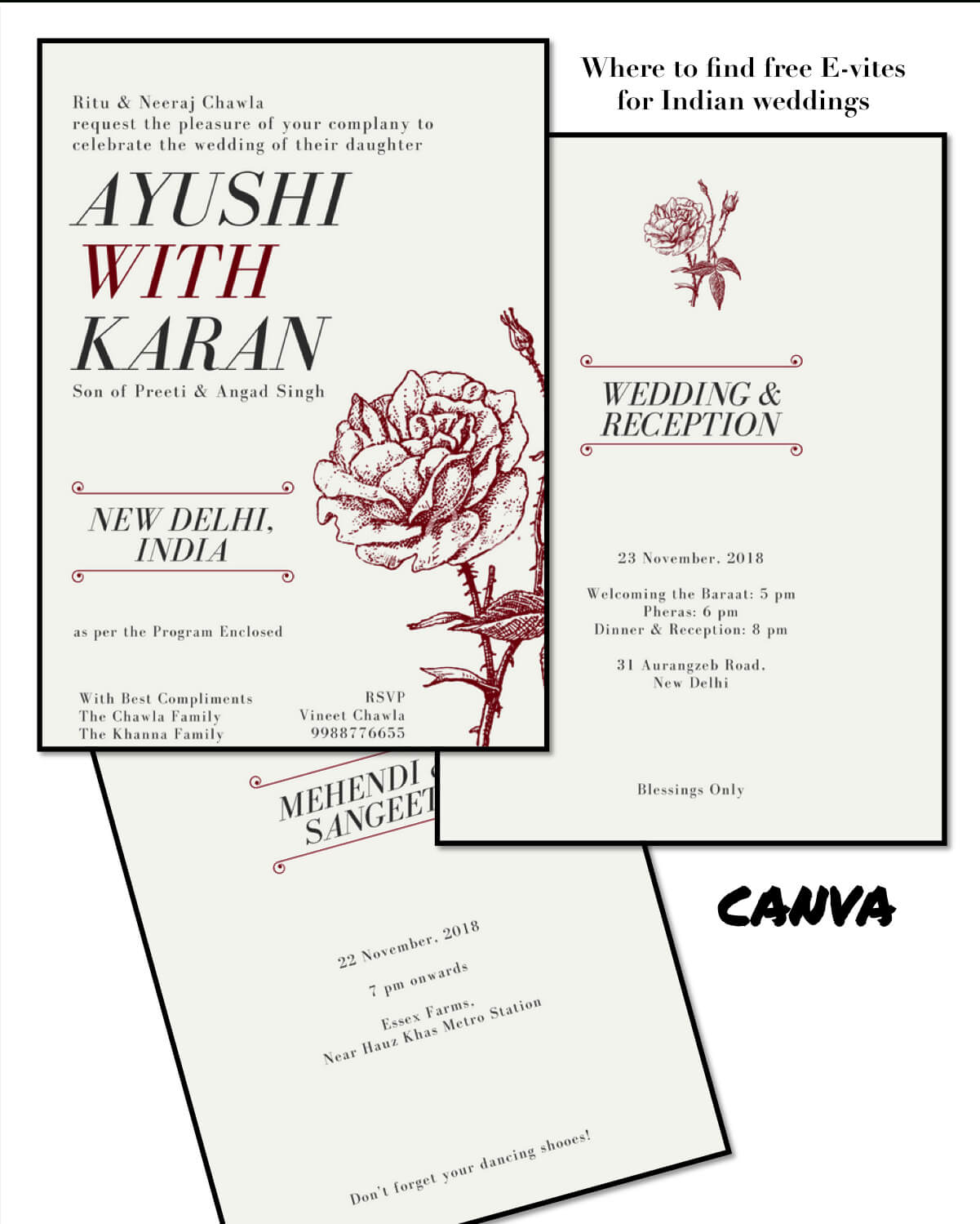 Best Places To Get Free Online Wedding Invitations: For For Free E Wedding Invitation Card Templates