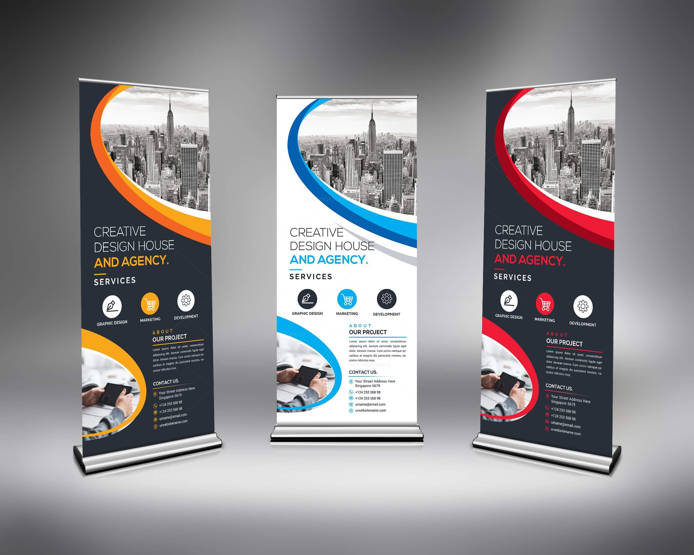 Best Roll Up Banner Template 000633 With Pop Up Banner Design Template