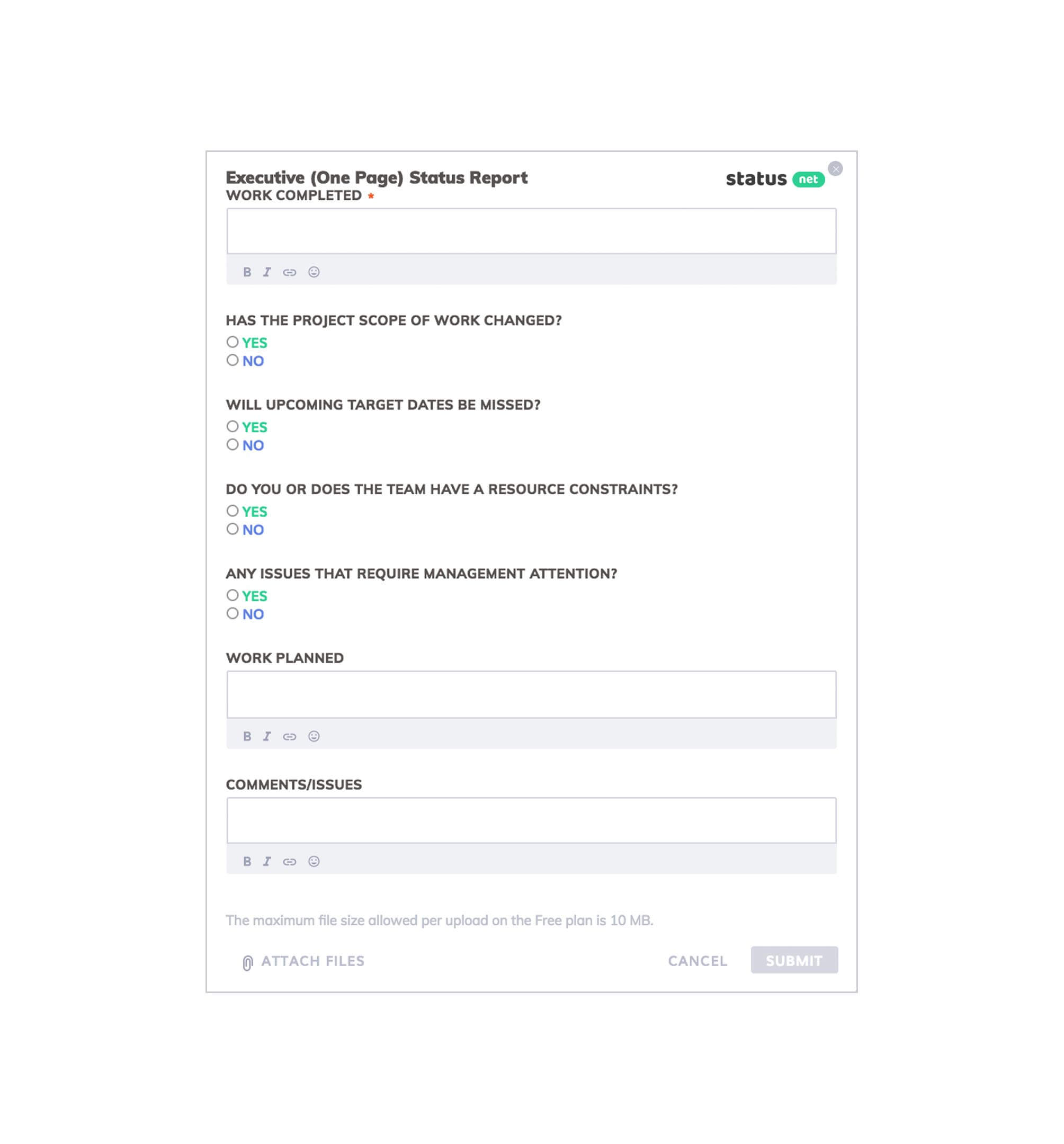 Best Status Report Templates [25+ Free Samples] – Status Throughout One Page Status Report Template