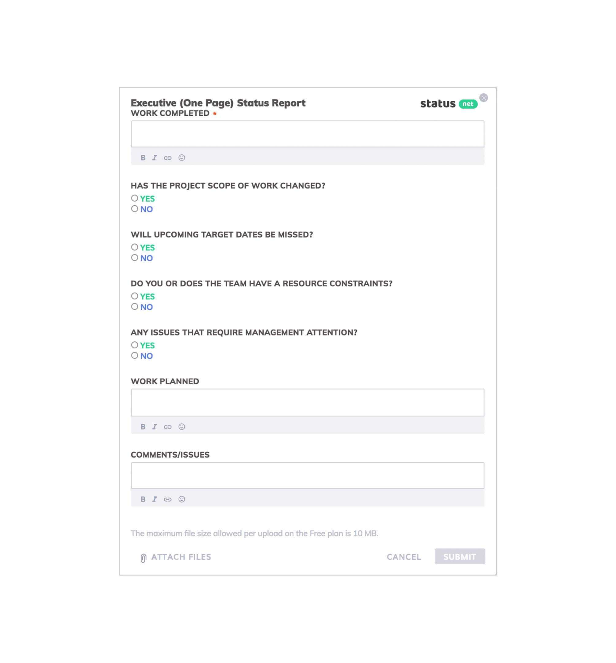 Best Status Report Templates [25+ Free Samples] – Status Throughout One Page Status Report Template