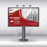 Billboard Banner Template Vector Design, Advertisement, Realistic.. With Outdoor Banner Template