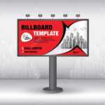 Billboard Design Vector, Banner Template, Advertisement, Realistic.. Inside Outdoor Banner Template