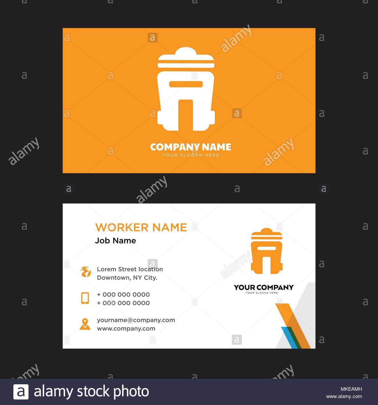 Bin Business Card Design Template, Visiting For Your Company Pertaining To Bin Card Template