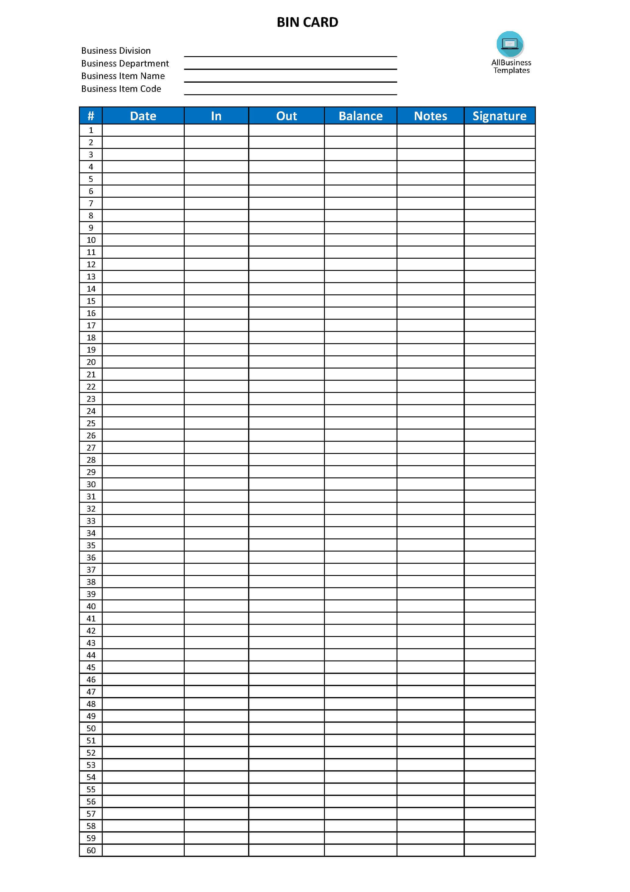 Bin Card Format Excel - Are You Managing A Store And Like To Intended For Bin Card Template