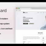 Biocard - Personal Portfolio Psd Template | Themeforest Website Templates  And Themes throughout Bio Card Template