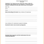 Biography Report Template Endearing Fifth Grade Book Also Regarding Book Report Template 6Th Grade