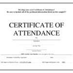 Birth Certificate Template For Microsoft Word Of Attendance With Regard To Perfect Attendance Certificate Template