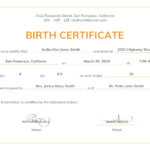 Birth Certificate Template Or Full Uk With Texas Plus Within Official Birth Certificate Template