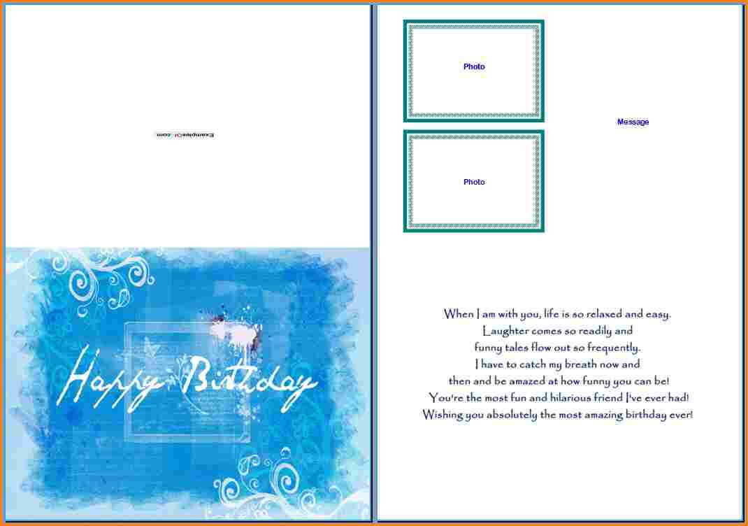 Birthday Card Template Word (10) – Cover Letter Inside Microsoft Word Birthday Card Template