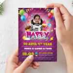 Birthday Party Invitation Card Design Psdpsd Freebies On Throughout Photoshop Birthday Card Template Free