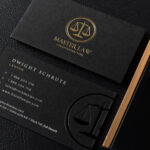 Black And Gold Law Business Card Template 9 | My Card Intended For Lawyer Business Cards Templates