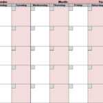Blank Activity Calendar Template – Free Calendar Collection With Blank Activity Calendar Template
