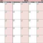 Blank Activity Calendar Template – Free Calendar Collection With Blank Activity Calendar Template