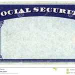 Blank American Social Security Card Stock Photo - Image Of inside Social Security Card Template Download