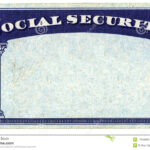 Blank American Social Security Card Stock Photo – Image Of Within Ss Card Template