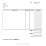 Blank Billing Invoice | Scope Of Work Template For Free Printable Invoice Template Microsoft Word