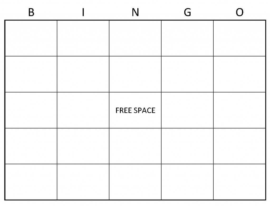 Blank Bingo Cards | Example Of Blank Bingo Cards | Things To Inside Blank Bingo Template Pdf