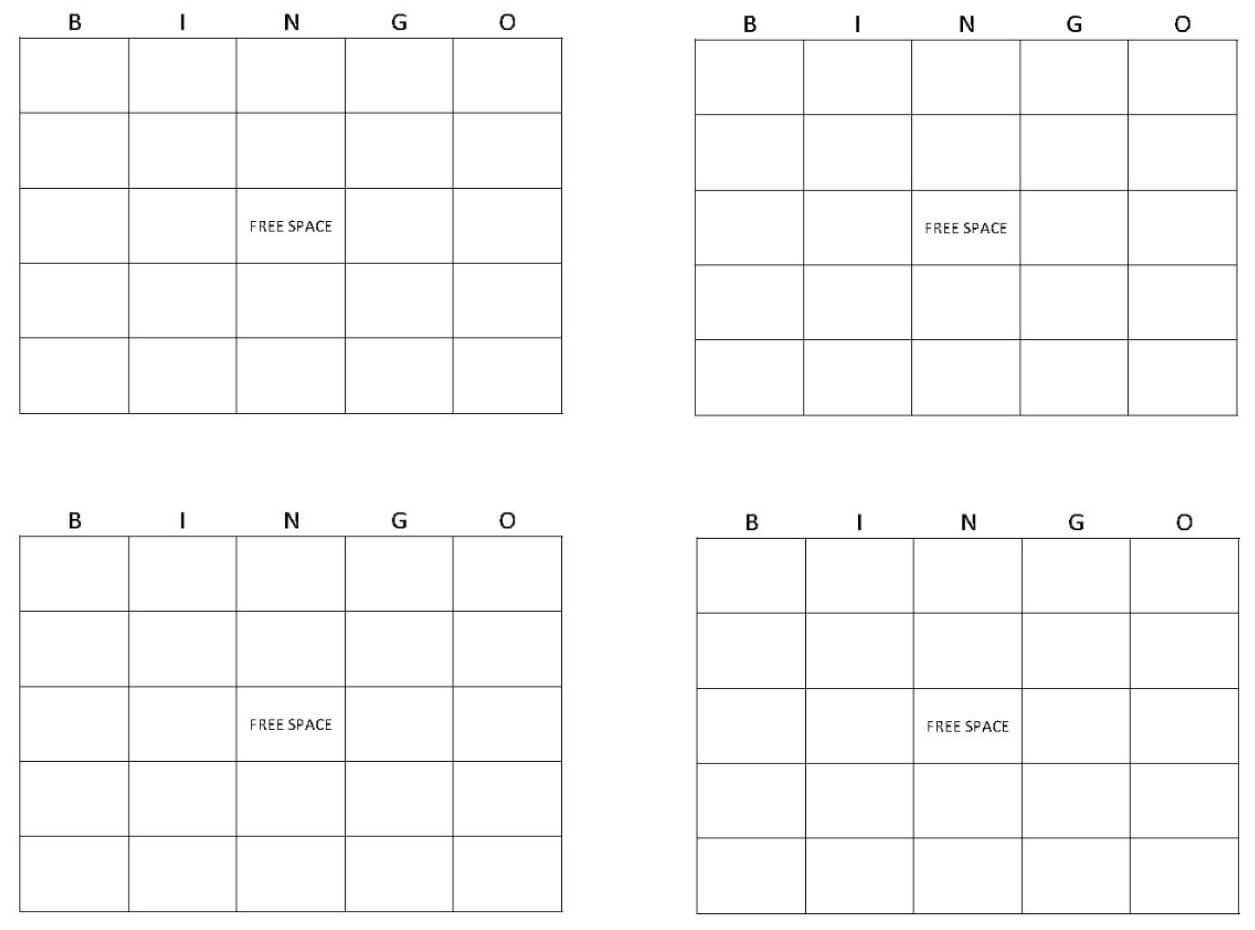 Blank Bingo Cards | Get Blank Bingo Cards Here Intended For Blank Bingo Template Pdf