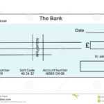 Blank British Cheque Stock Illustration. Illustration Of In Blank Cheque Template Uk