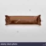 Blank Brown Candy Bar Plastic Wrap Mockup Isolated. Empty Pertaining To Blank Candy Bar Wrapper Template