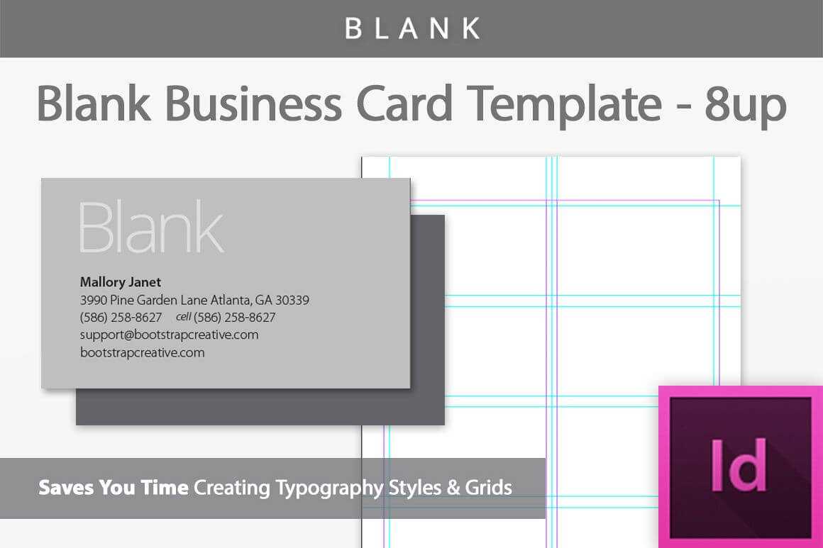 Blank Business Card Indesign Template Throughout Birthday Card Indesign Template