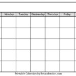 Blank Calendar – Beta Calendars Pertaining To Blank Calender Template