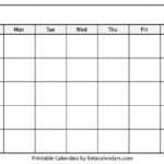 Blank Calendar – Beta Calendars Regarding Blank Calander Template