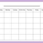 Blank Calendar Template For Kids. Good Number Practice Inside Blank Calendar Template For Kids