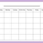 Blank Calendar Template For Kids. Good Number Practice Inside Blank Calendar Template For Kids