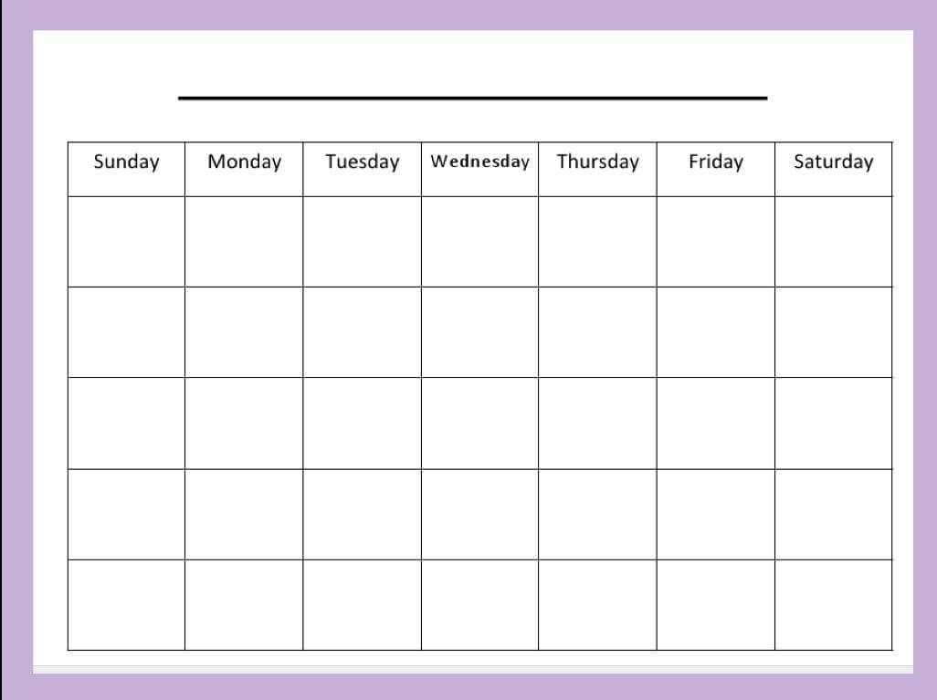 Blank Calendar Template For Kids. Good Number Practice Inside Blank Calendar Template For Kids