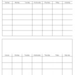Blank Calendar Template Free Printable Blank Calendars For Month At A Glance Blank Calendar Template