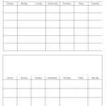 Blank Calendar Template Free Printable Blank Calendars For Month At A Glance Blank Calendar Template