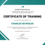 Blank Certificate Of Training Template Doc Pdf Formatted Word With Regard To Training Certificate Template Word Format