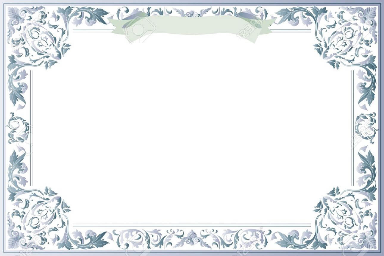 Blank Certificate Template For Best Solution | Printable Intended For Award Certificate Border Template
