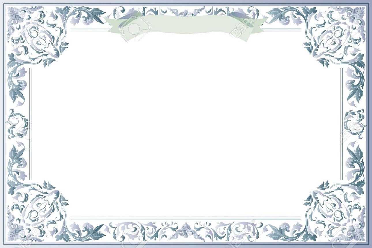 Blank Certificate Template For Best Solution | Printable Intended For Pages Certificate Templates