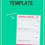 Blank Check Template – Teaching Teens How To Manage Money Inside Fun Blank Cheque Template