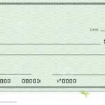 Blank Check With Open Space For Your Text Stock Illustration Throughout Blank Cheque Template Download Free