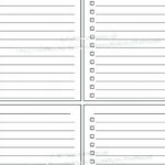 Blank Checklist Template For Teachers Printable Word Weekly For Blank Checklist Template Word