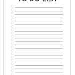 Blank Checklist Template For Teachers Printable Word Weekly In Blank To Do List Template