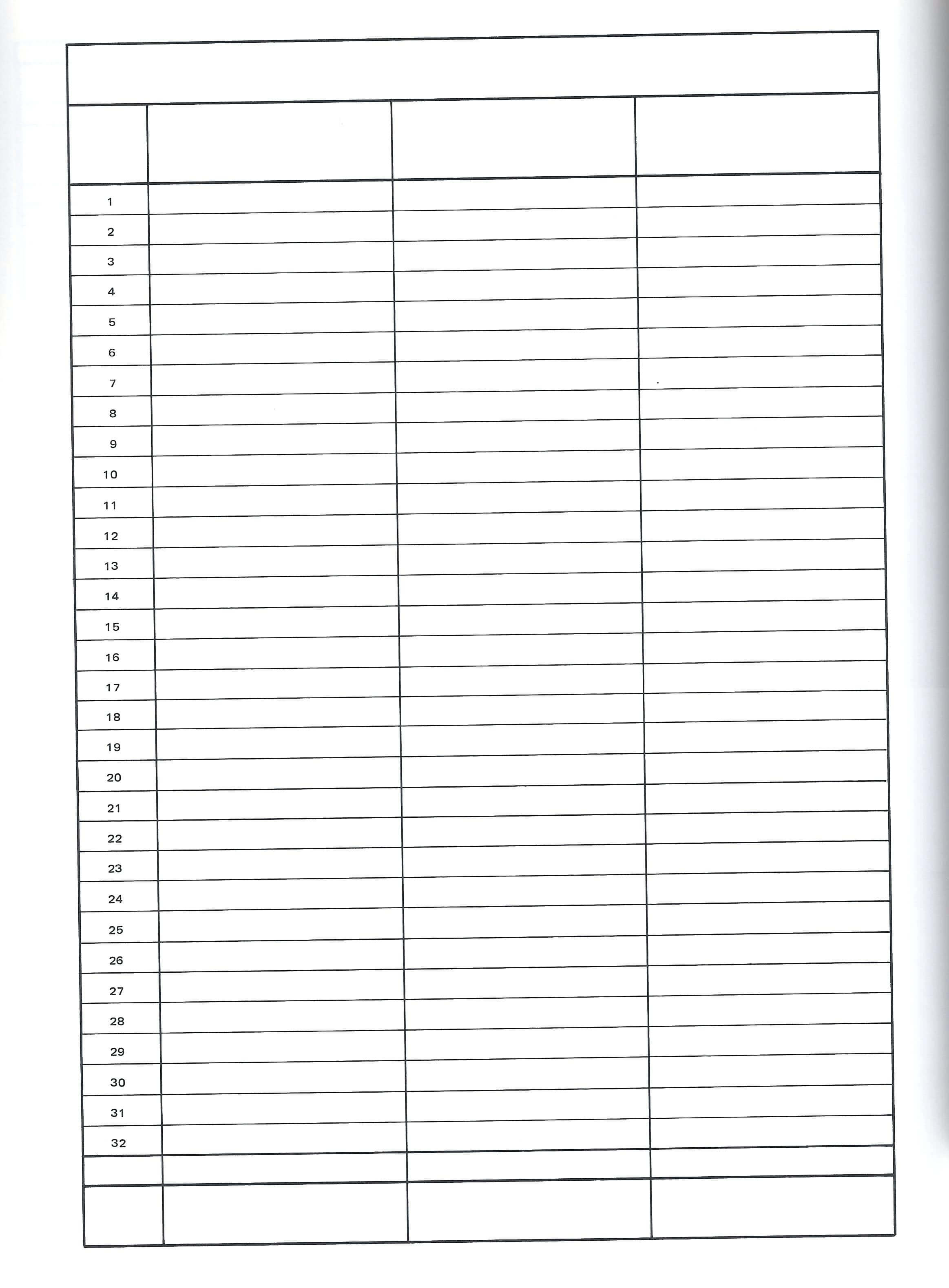 Blank Checklist Template Word – Verypage.co Intended For 3 Column Word Template