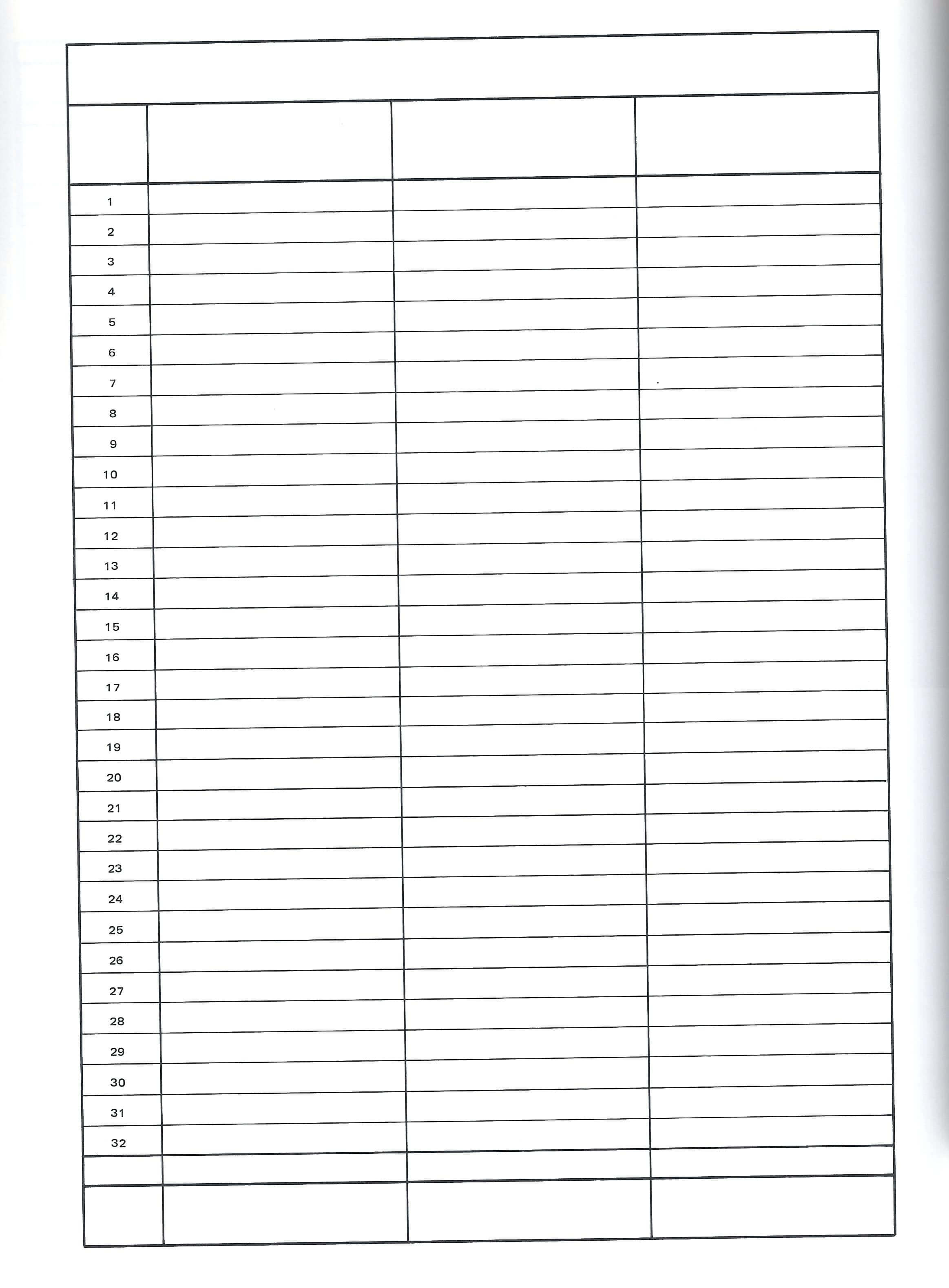 Blank Checklist Template Word – Verypage.co Intended For 3 Column Word Template