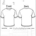 Blank Clothing Order Form Template | Besttemplates123 Within Blank T Shirt Order Form Template