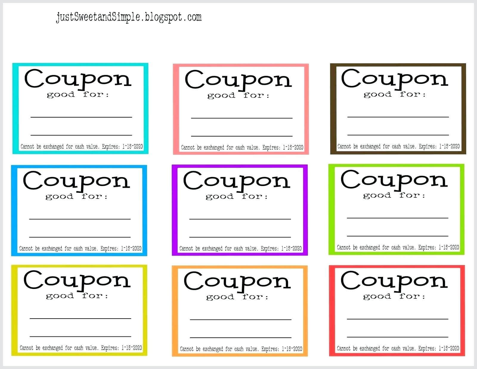 Blank Coupon Template Free – Verypage.co Regarding Coupon Book Template Word